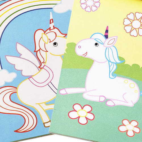 Set 2 Block Para Colorear Unicornios Libro Para Colorear