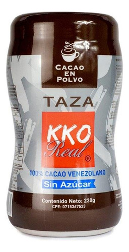 Cacao En Polvo Para Chocolate De Taza Kko Real Pote 230g