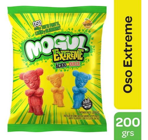 Oferta! Gomitas Mogul Extreme Osos 200g Ácido Dulce Sin Tacc