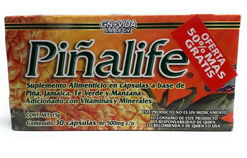 Piñalife Gn Vida 30 Capsulas (5 Piezas) Envio Full