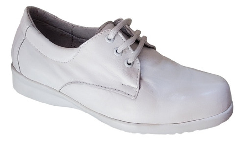 Zapato Confort Blanco En Piel Mod. 220 