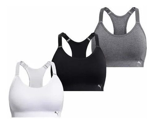 Top Puma Brasier Ejercicio Copas Removibles 3pz Original Nf