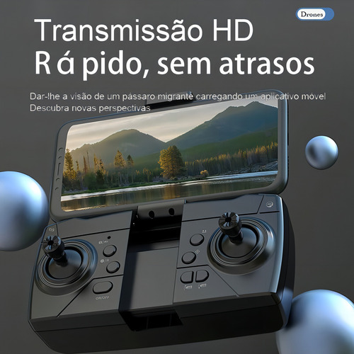 Dron Tesla, cámara dual, 4K, 5 g, zoom 50x, sensor de obstáculos