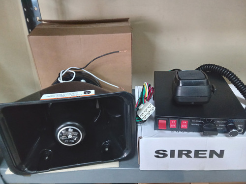 Sirena Megafono Policial Profesional 200w America Signal