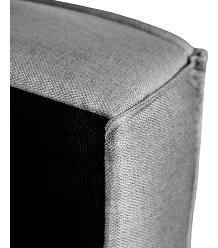 Cabecera Individual Roomi Diseño Moderno 120 Cm De Alto Rs Color Gris Oscuro