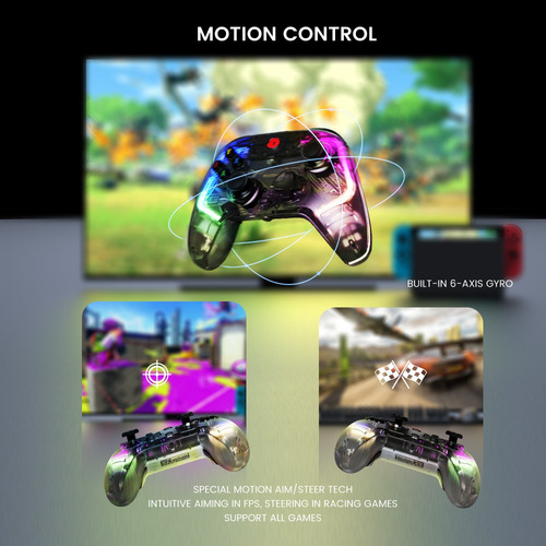 Control Gamesir Kaleid T4 Alambrico P/ Pc, Switch Y Android