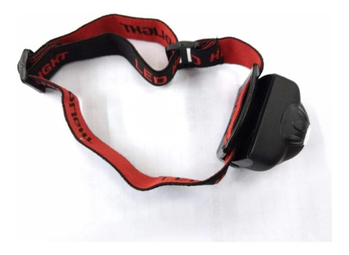 Imagen 2 de 9 de Linterna Táctica Minero Cabeza Vincha Militar C/ Led Rojo 3w