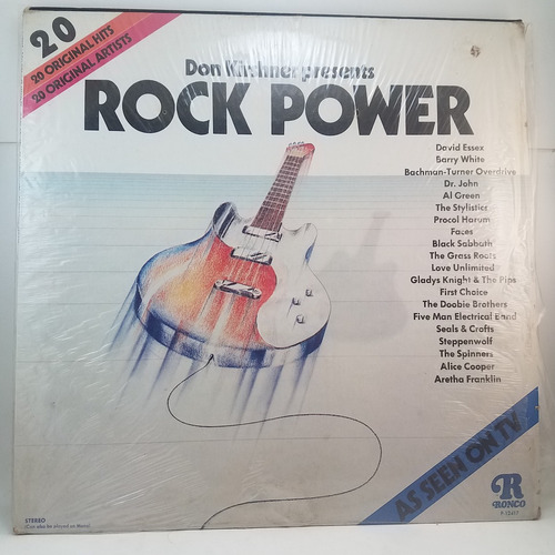 Rock Power Don Kirshner Vinilo Lp Ex Alice Cooper - Faces