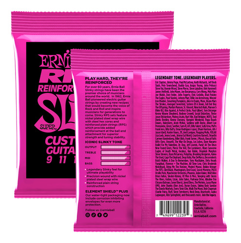 Cuerda de guitarra Ernie Ball 009.042 2239 Rps-9 Super S