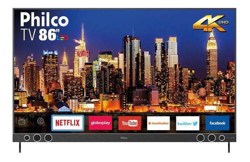 Imagem 1 de 3 de Smart Tv 86 4k Sb Led Philco Bivolt