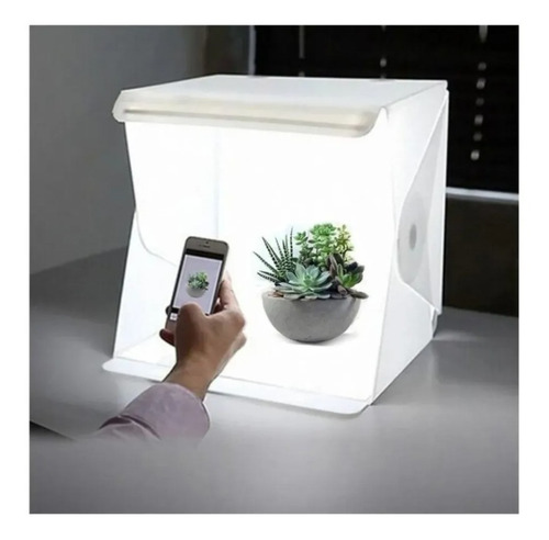 Imagen 6 de 10 de Mini Estudio Caja Luz Fotografía Usb Led 30x30 Estudio