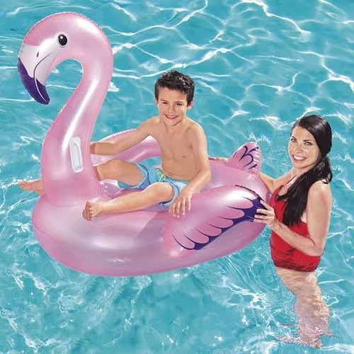 Flotador Inflable Flamingo Rosa Bestway Cisne Pool Party