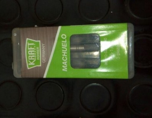 Imagen 3 de 3 de Macho 6mm Milimetros Paso 1.00 Kraft Aleman Abrir Rosca 6mm