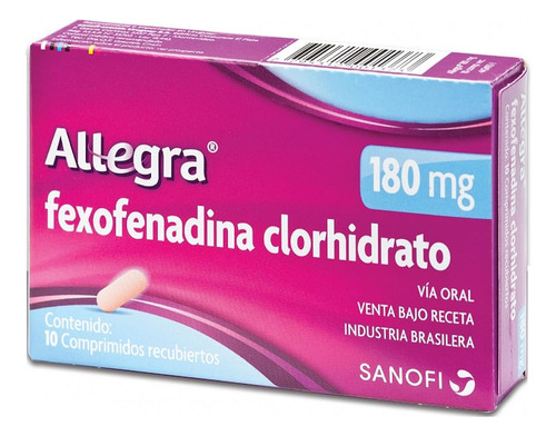 Allegra 180 Mg X 10 Comprimidos
