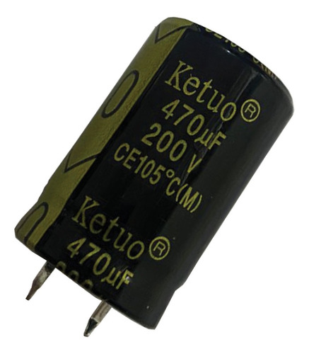 Kit 5 Pçs - Capacitor Eletrolitico 470x200v - 470uf X 200v