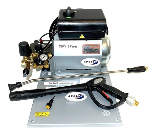 Imagen 2 de 10 de Hidrolavadora Industrial 3000psi Con Paro Automatico 6.7 Hp Italiana Bomba De Alta Presión Annovi Reverberi Apollo 6