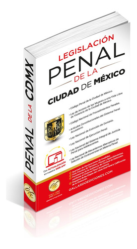 Código Penal Ciudad De México Df. Legislación Penal 8 Leyes