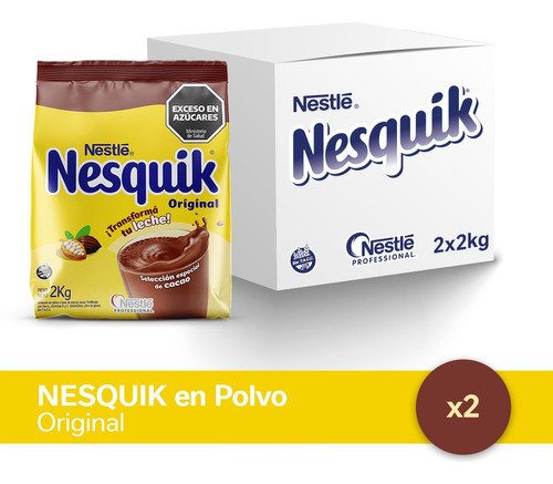Nesquik X Caja, Polvo Chocolatado, Nestlé, Cacao En Polvo