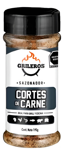 Sazonador Grileros 195g Para Carnes Asadas, Pollo Y Puerco Cortes De Carnes