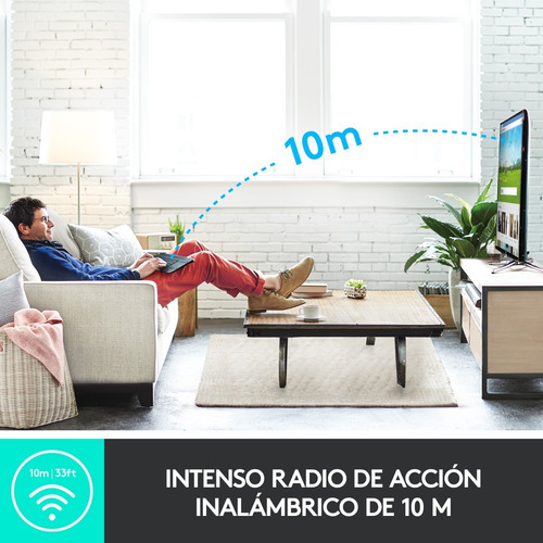 Teclado Inalámbrico Logitech K400 Plus Negro Idioma Español