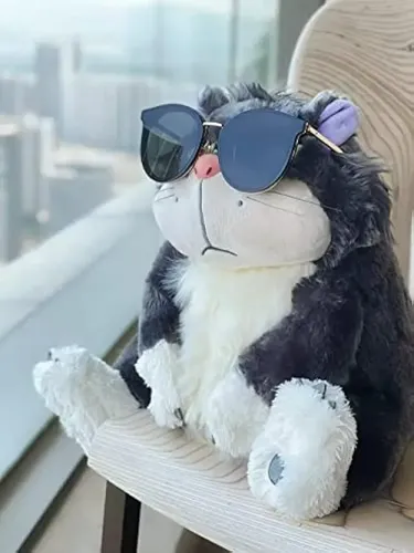 Peluche Gato Lucifer De 80 Cm – Suave Y Acogedor, Decorativo Y Abrazable, Ideal Como Regalo De Cumpleaños O Navidad