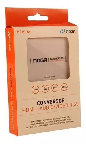 Adaptador Conversor Hdmi 1.4 A Rca Noga Full Hd Smart Tv