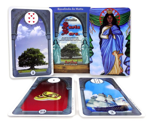 Baralho Tarot Lenormand Cigano Santa Sara + Toalha
