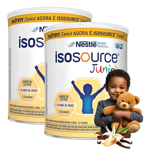 Fórmula Infantil Nutren Junior 400g Kit 02 Latas
