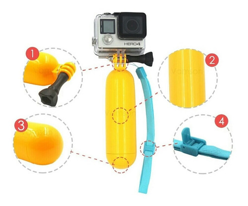 Gopro Flotador Amarillo