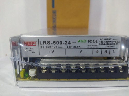 Fuente De Poder Alimentación 110/220v Salida 24vdc 20.9amp 