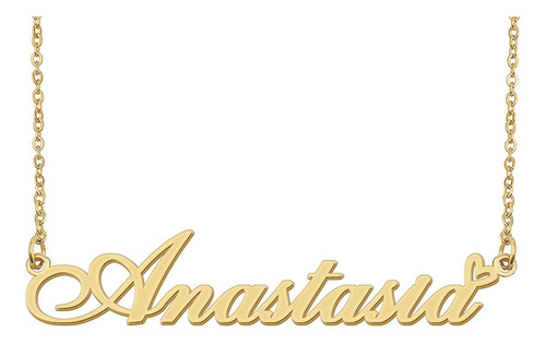 Aoloshow Anastasia Nombre Collar Cabello Catinano Costilería