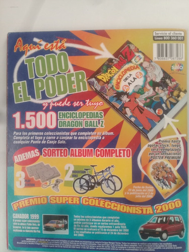 Album Dragon Ball Z 6 - Salo- Año 2000- (Usado)