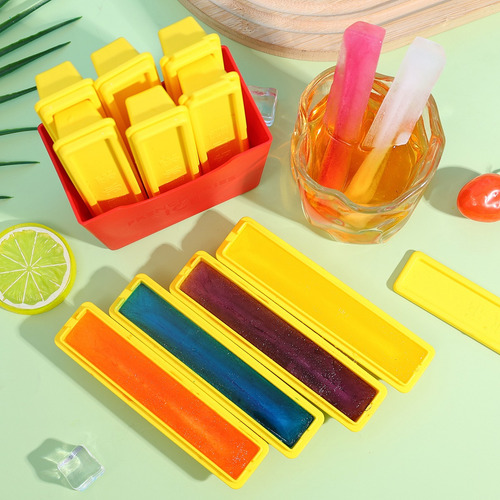 Juego De 2 Moldes Para Cubitos De Hielo Con Forma De Bandeja