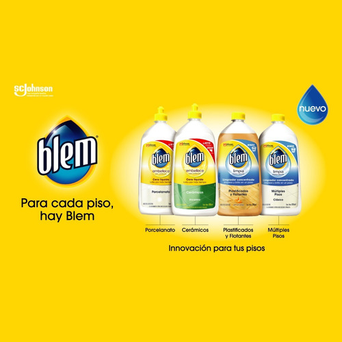 Imagen 5 de 8 de Blem Pisos Plastificados Con Almendras Botella