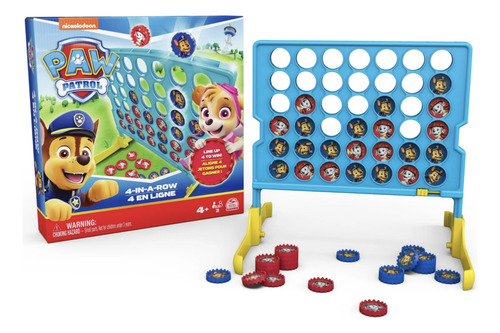 Paw Patrol Conecta 4 Juego De Mesa Para Niños Chase Y Marsha