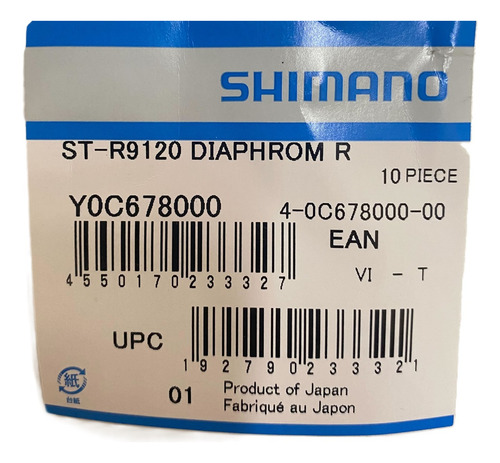 Diafragma Do Manete Sti Freio Shimano Dura Ace R9120 Bexiga
