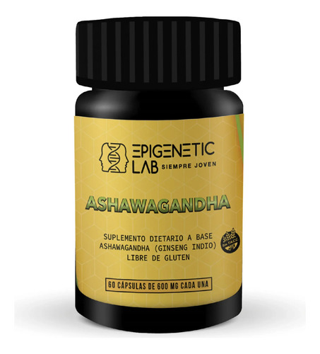 Suplemento En Cápsula Epigenetic Lab Ashawagandha X 600mg