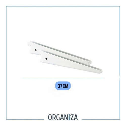 Set Pack 10 Mensulas Soportes P Estante Doble 37 Cm Ducasse