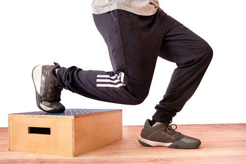 Imagen 3 de 5 de Banco Step Aerobics Ingeniacrea De Madera 50 X 35