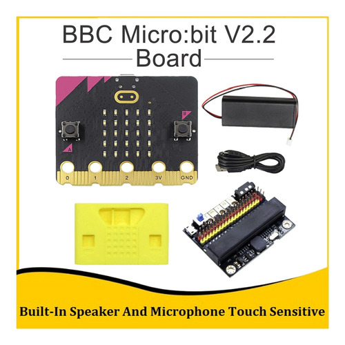 Kit Bbc Micro:bit V2.2+tarjeta De Expansión Io Bit V2.0+prot