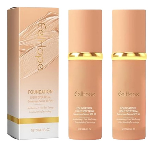 Foundation 4 En 1 Light Spectrum, 2 Botellas