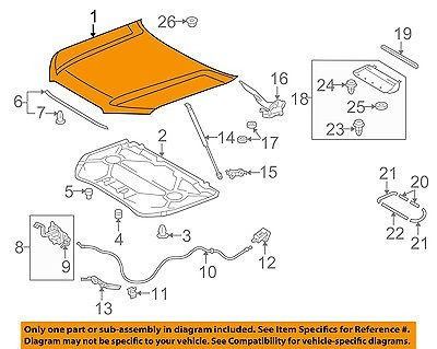 Capot Toyota 4runner 2014 2015 2016  Original 