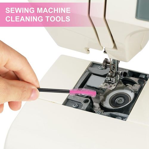 24 Cepillos De Limpieza Para Máquinas De Coser, Silicona, 10