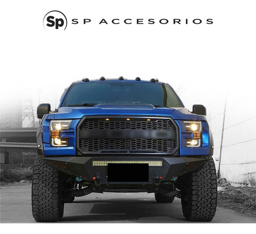Parrilla Tipo Raptor Ford Lobo F150 2016/2017 Con Led