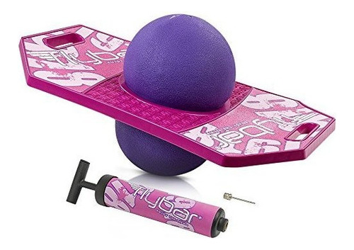 Flybar Pogo Ball Trick Board Con Grip Tape Y Ball Pump Para