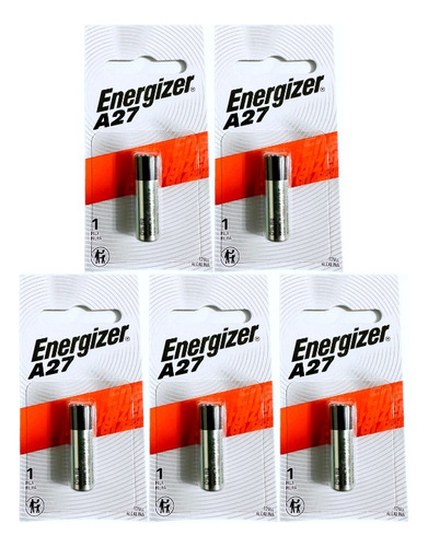 Pack 5 Pila Energizer 27a 12v Alcalina A27 - Todopilas