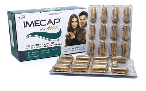 Imagem 2 de 4 de Imecap Hair Max Cx 30 Caps