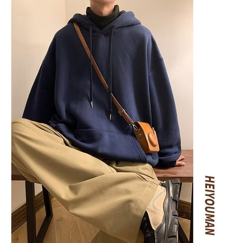 Sudadera Con Capucha Y Forro Polar Para Hombre, De Gran Tama