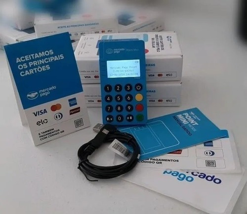 Imagem 2 de 8 de Maquininha Passa Cartão Com Chip Mini Point Maquina Credito