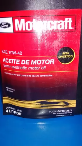 Aceite 10w40 Semi Sintetico Ford Motorcraft 4l Nafta Diesel